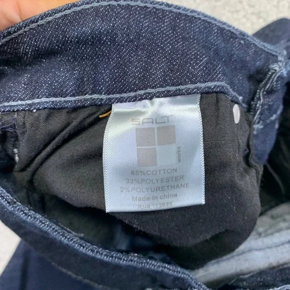 Salt Works NYCE Jeans‎ Womens 4P Med Rise Bootcut Dark Wash Denim 27x27 Actual - Picture 5 of 14